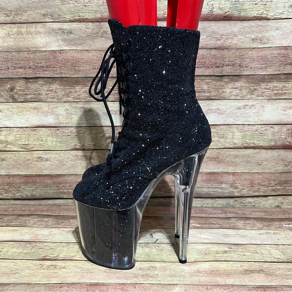 Pleaser Glitter Flamingo Heels